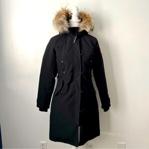 LIKE NEW Canada Goose Black Kensington Parka XS